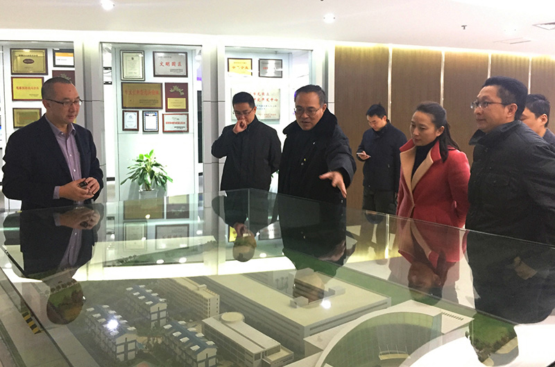 吴主席一行了解和关切世界杯官方入口公司园区建设